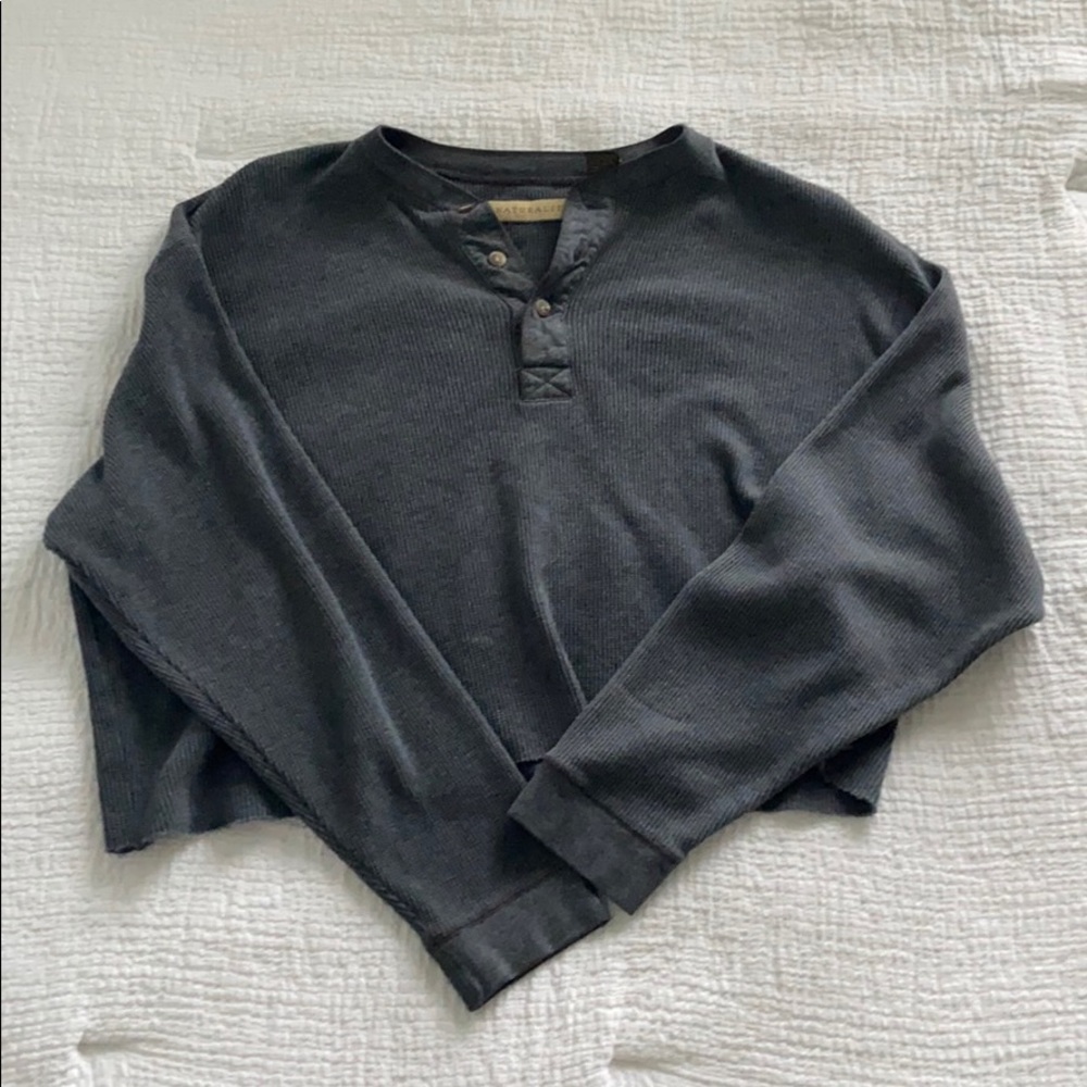 Cropped Grey Thermal